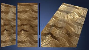 3D model Panel with waves docking (STL)